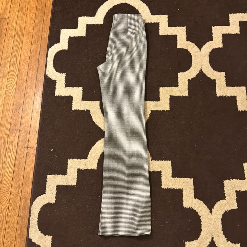 Black and white checkered dress pants
